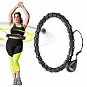 Masážní hula hoop HMS HHW11 PLUS SIZE se závažím černá