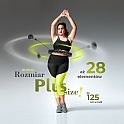 Masážní hula hoop HMS HHW12 plus size se závažím černá
