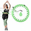 Masážní hula hoop HMS HHW12 plus size se závažím zelená