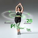 Masážní hula hoop HMS HHW12 plus size se závažím zelená