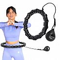 Masážní hula hoop HMS HHW02 se závažím černá