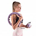 Masážní hula hoop HMS HHW09 se závažím a počítadlem fialová