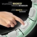 Masážní hula hoop HMS HHM13 se závažím, magnety a počítadlem zelená