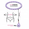 Masážní hula hoop ONE Fitness OHA02 se závažím fialová