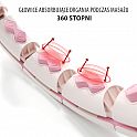 Sada masážní hula hoop HMS HHW06 se závažím a počítadlem a zeštíhlujícího pásu BR163 růžová