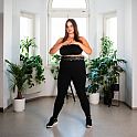 Sada masážní hula hoop HMS HHW12 PLUS Size se závažím a zeštíhlujícího pásu BR163 černá