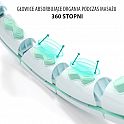 Sada masážní hula hoop HMS HHW06 zelená se závažím a počítadlem a zeštíhlujícího pásu BR163 plus size