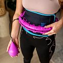 Masážní hula hoop FH01 se závažím fialová