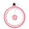 Masážní hula hoop FH02 se závažím a počítadlem růžová