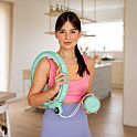 Masážní hula hoop FH02 se závažím a počítadlem zelená