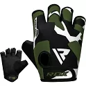 RDX Fitness rukavice GYM GLOVES SUBLIMATION F6, černo zelené XL - XL