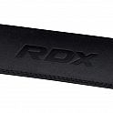 RDX Vzpěračský opasek GYM BELT 4palcový kožený, celočerný, M - M