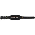 RDX Vzpěračský opasek GYM BELT 4palcový kožený, černo zlatý, XL - XL