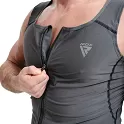 RDX Sauna vesta pánská SWEAT VEST M2, šedá 4XL - 4XL