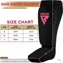 RDX Chrániče holení a nártů SIB HOSIERY SHIN INSTEP GUARD FOAM, černo růžové L - L