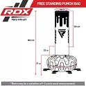 RDX Volně stojící boxovací pytel ADULTS PUNCH BAG F9 s rukavicemi, červeno-černý 6ft