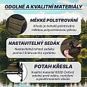 ACRA Outdoor Comfort křeslo s nastavitelnou tuhostí sedáku