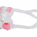 Šnorchlovací set 3 v 1, DĚTSKÝ, RŮŽOVÝ, obsahuje masku, ploutve a šnorchl
