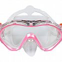 Šnorchlovací set 2 v 1, DĚTSKÝ, RŮŽOVÝ, obsahuje masku a šnorchl
