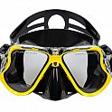Šnorchlovací set 3 v 1, ŽLUTÝ, S/M, ploutve 36-41, maska, šnorchl