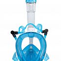 Šnorchlovací maska, modrá, celoobličejová, velikost L/XL