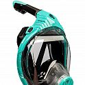 Šnorchlovací maska, tyrkysová, celoobličejová, velikost S/M