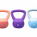ACRA Soft PVC Kettlebell 3 kg, modrý - 2