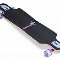Muuwmi Longboard Compact ABEC 7 SPACE, se svítícími kolečky