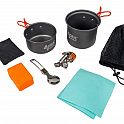 Acra C23 camping set nádobí včetně plynového vařiče pro 1-2 osoby