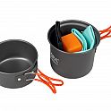 Acra C23 camping set nádobí včetně plynového vařiče pro 1-2 osoby