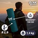 ACRAL140GRE samonafukovací komfortní karimatka zelenomodrá 4cm
