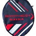 Badmintonová raketa Brother G315A s hliníkovým rámem a pouzdrem červenočerná