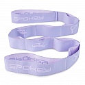 Spokey YOGA TAPE Elastický pás na jógu s oky, fialový
