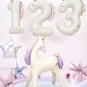 Foliová číslice jednorožec 2 93 cm