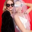 Brýle srdíčka Bride to be - bílé
