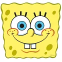 Papírové masky Sponge Bob 6ks