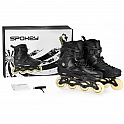 Spokey FREESPO Freeskate kolečkové brusle, černé, vel. 44/45