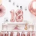 Foliový balonek koule Ombre rose gold 40 cm