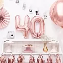 Foliový balonek koule Ombre rose gold 40 cm