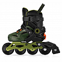 Spokey FREESPO KIDS Dětské kolečkové brusle, khaki, vel. 27-30