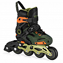 Spokey FREESPO KIDS Dětské kolečkové brusle, khaki, vel. 35-38
