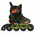 Spokey FREESPO KIDS Dětské kolečkové brusle, khaki, vel. 35-38