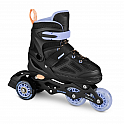 Spokey QUATTRO Brusle 4v1, černo-fialové, vel. 38-41