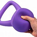 ACRA Soft PVC Kettlebell 2 kg, fialový