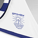 Spokey STRATUS Samorozkládací plážový stan, UV 40, 190 x 120 x 90 cm, modré pruhy