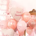 Latexové balonky s konfetami Bride to be 30 cm - 6 ks