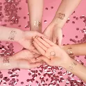 Tetování na rozlučku se svobodou rosegold 13 ks