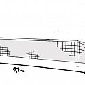 Síť nohejbal EXTRA LIGA, PL+PA/3 mm, černá, nánosované lanko (délka lanka 13,5 m), záseky k vypnutí
