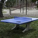 Betonový stůl na stolní tenis venkovní, betonové nohy, bez síťky
