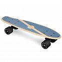 Spokey WOO-FISH Dřevěný pennyboard 56 x 15 cm, ABEC7, tmavě modrý